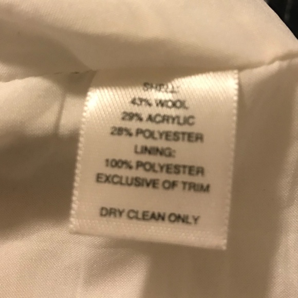 White House Black Market Plaid Wool Blend Skirt With Faux Leather Trim - Picture 4 of 4